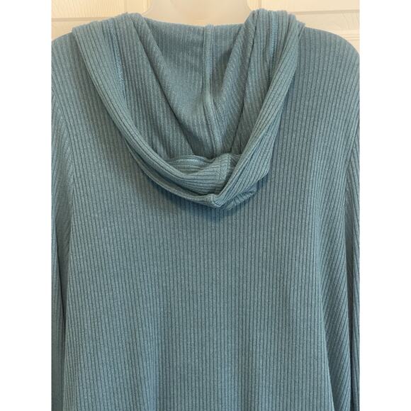 Athleta Womens Prussian Blue Long Sleeve Open Front Cardigan Sweater |Size Large - Picture 7 of 8